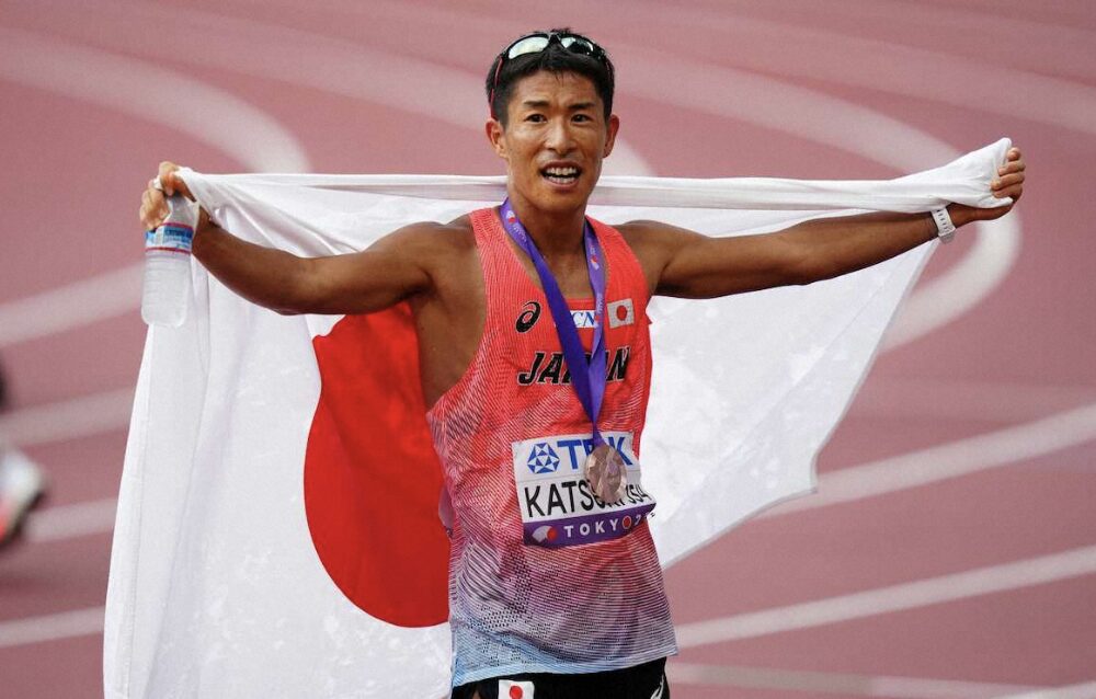 東京2025世界陸上で見事銅メダルを獲得した勝木隼人選手