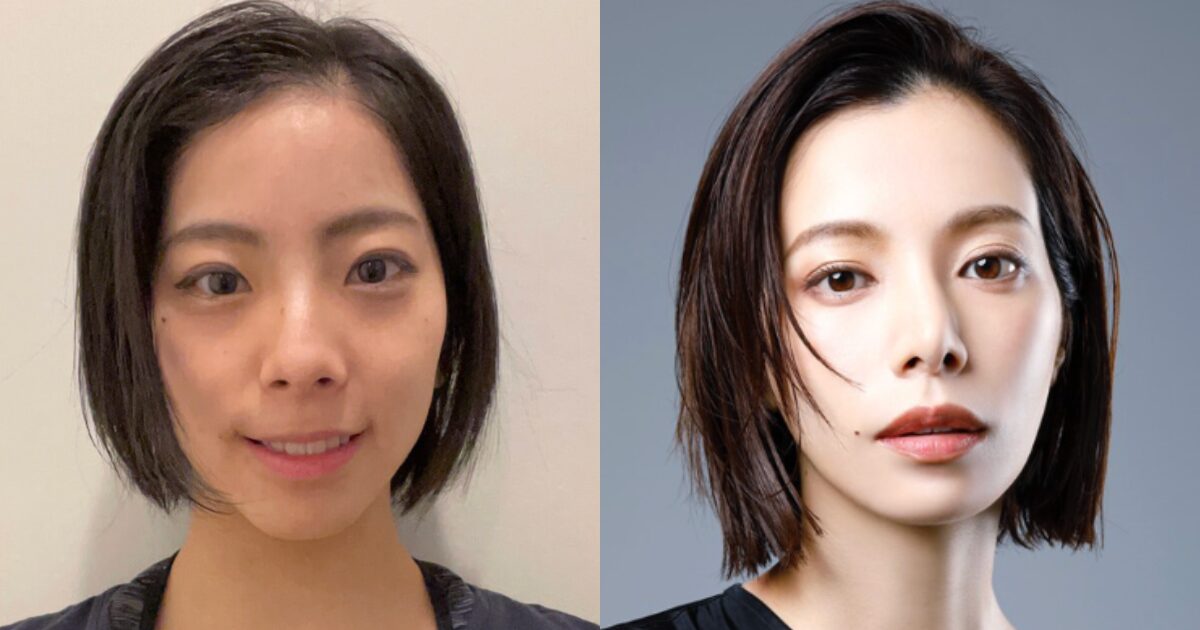 三浦璃来と桜井ユキの目元が似てる比較写真