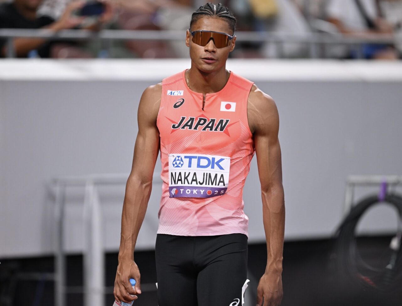 イケメン過ぎる中島佑気ジョセフの東京2025世界陸上予選での写真